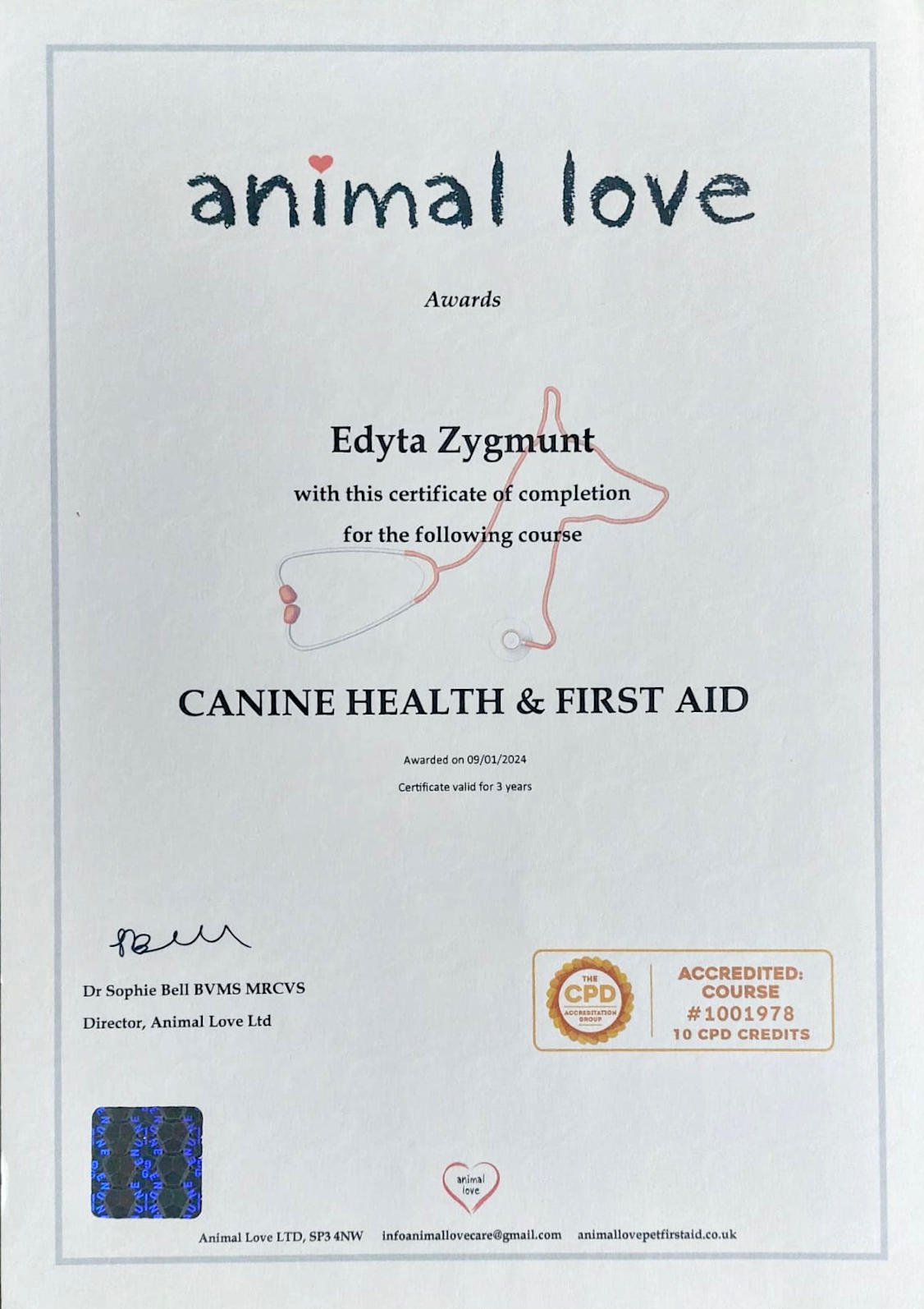 Canine Health & First Aid
